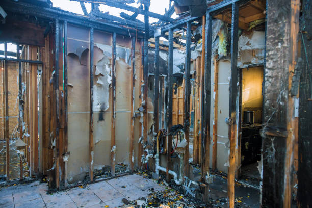Professional Fire Damage Removal technician working in Hartsdale, NY
